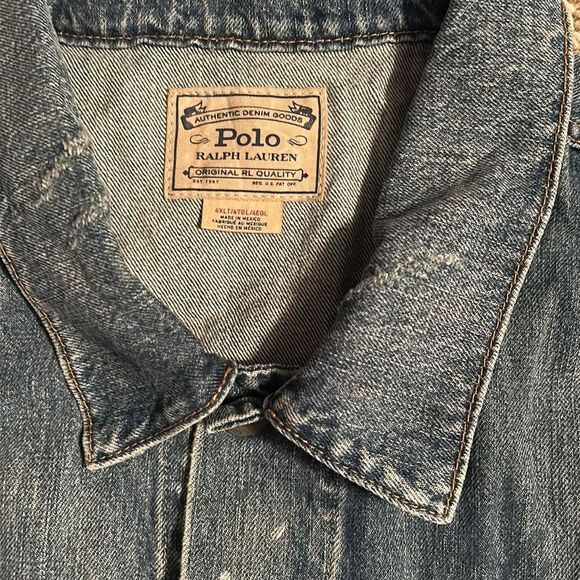 NWT - Polo Ralph Lauren- Men’s Denim Jacket - Size 4XLT - Picture 2 of 4